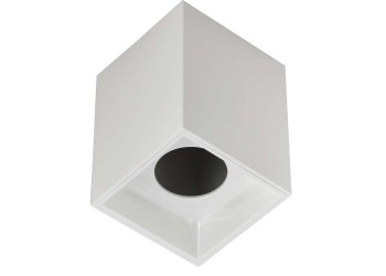 LIGHTING Светильник 4112 накладной потолочный под лампу GU10 белый пластик IEK LT-UPB0-4112-GU10-1-K01