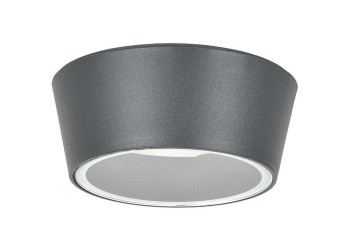 LIGHTING Светильник уличный 5104 потолочный под лампу GX53 IP65 серый IEK LT-UPU0-5104-GX53-1-K03