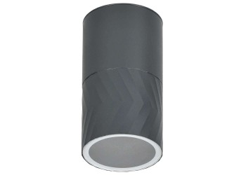 LIGHTING Светильник уличный 5110 потолочный под лампу GU10 IP65 серый IEK LT-UPU0-5110-GU10-1-K03