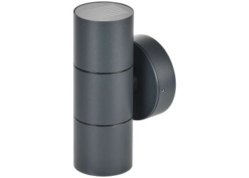 LIGHTING Светильник уличный 5113 настенный под лампу 2хGU10 IP65 серый IEK LT-UPU0-5113-GU10-2-K03