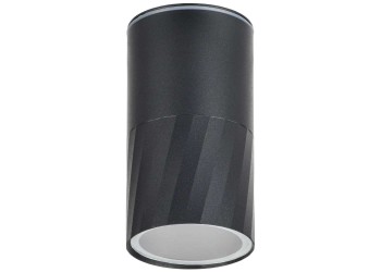 LIGHTING Светильник уличный 5222 потолочный под лампу GU10 IP65 черный IEK LT-UPU0-5222-GU10-1-K02