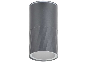 LIGHTING Светильник уличный 5222 потолочный под лампу GU10 IP65 серый IEK LT-UPU0-5222-GU10-1-K03