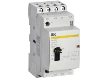 Контактор модульный с ручным управлением КМ25-22МР AC KARAT IEK MKK12-25-22