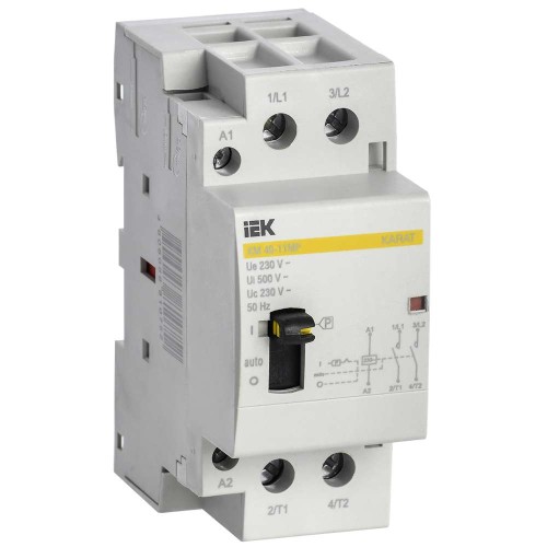 Контактор модульный с ручным управлением КМ40-11МР AC KARAT IEK MKK12-40-11, купить в Минске по самой низкой цене