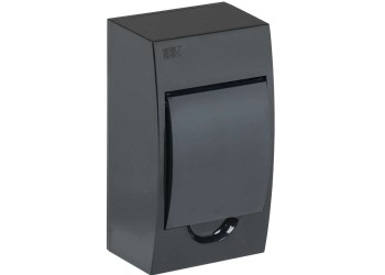 KREPTA 3 Корпус пластиковый ЩРН-П-4 IP41 черный IEK MKP12-N-04-41-K02