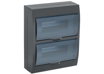 KREPTA 3 Корпус пластиковый ЩРН-П-24 IP41 черный IEK MKP12-N-24-41-K02