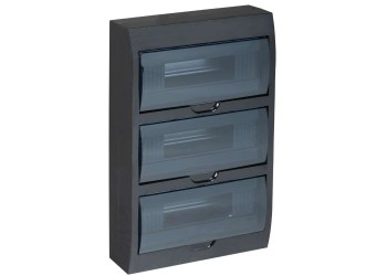 KREPTA 3 Корпус пластиковый ЩРН-П-36 IP41 черный IEK MKP12-N-36-41-K02