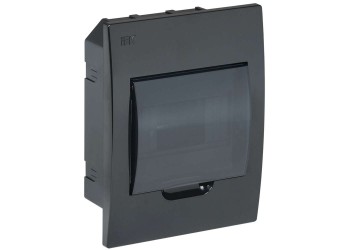 KREPTA 3 Корпус пластиковый ЩРВ-П-6 IP41 черный IEK MKP12-V-06-41-K02