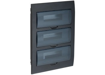KREPTA 3 Корпус пластиковый ЩРВ-П-36 IP41 черный IEK MKP12-V-36-41-K02