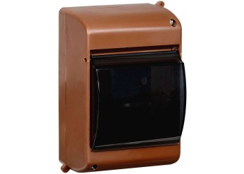 KREPTA 3 Корпус пластиковый КМПн 2/4 IP30 дуб IEK MKP42-N-04-30-12-D