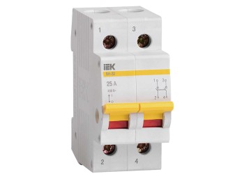 KARAT Выключатель нагрузки (мини-рубильник) ВН-32 2P 25А IEK MNV10-2-025