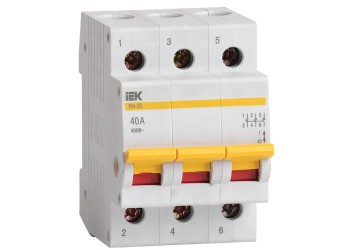 KARAT Выключатель нагрузки (мини-рубильник) ВН-32 3P 40А IEK MNV10-3-040