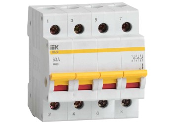 KARAT Выключатель нагрузки (мини-рубильник) ВН-32 4P 63А IEK MNV10-4-063
