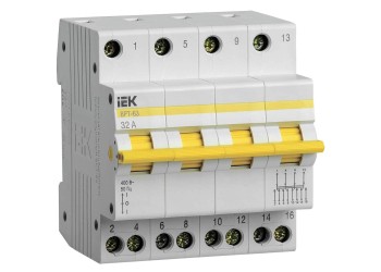 Выключатель-разъединитель трехпозиционный ВРТ-63 4P 32А IEK MPR10-4-032