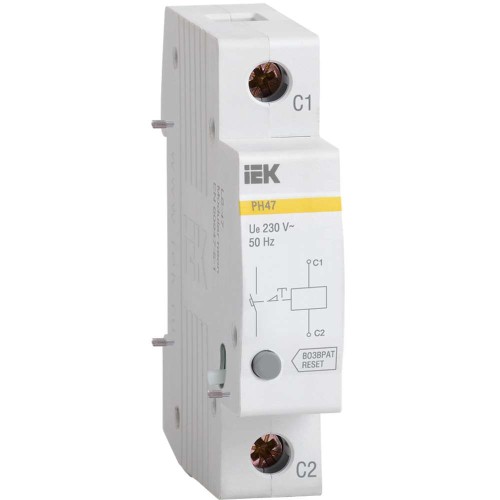 Расцепитель независимый РН47 новая серия на DIN-рейку IEK MVA01D-RN, купить в Минске по самой низкой цене