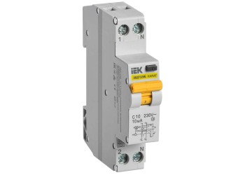 Выключатель автоматический дифференциального тока АВДТ32ML тип A С10 10мА KARAT IEK MVD12-1-010-C-010-A