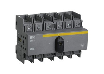 Выключатель-разъединитель модульный ВРМ-3 3P 100А IEK MVR30-3-100