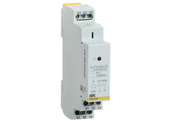 Реле промежуточное модульное OIR 2 контакта 8А 230В AC IEK OIR-208-AC230V