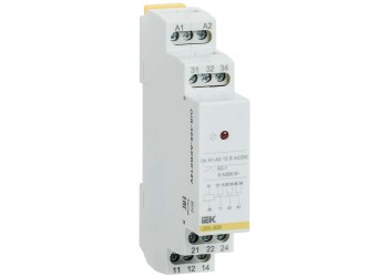 Реле промежуточное модульное OIR 3 контакта 8А 12В AC/DC IEK OIR-308-ACDC12V