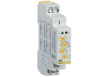 Реле контроля напряжения ORV с блокировкой однофазное 110-240В AC/DC IEK ORV-01-AD110-240