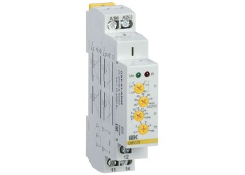 Реле контроля напряжения ORV с блокировкой однофазное 24-48В AC/DC IEK ORV-01-AD48