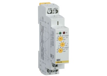 Реле контроля напряжения ORV однофазное 24-48В AC/DC IEK ORV-02-AD48