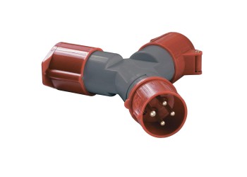 Адаптер двухлучевой ССИ-1012-214 3Р+РЕ 16А 380-415В IP44 IEK PAS22-016-4