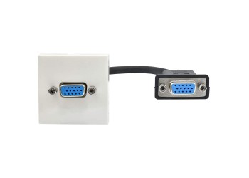 PRIMER РКМ-10-20-П Розетка мультимедийная VGA M/M (1 модуль) белая IEK PR-KK40D-RV-0-1-K01