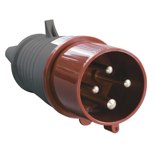 Вилка переносная ССИ-024 3Р+РЕ 32А 380-415В IP44 IEK PSR02-032-4, купить в Минске по самой низкой цене