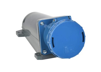 Розетка стационарная ССИ-133 2P+PE 63А 200-250В IP54 IEK PSR11-063-3
