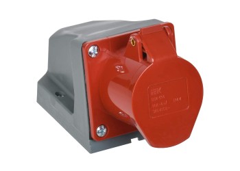 Розетка стационарная ССИ-114 3Р+РЕ 16А 380-415В IP44 IEK PSR12-016-4