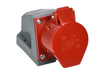 Розетка стационарная CCИ-115 3Р+РЕ+N 16А 380-415В IP44 IEK PSR12-016-5