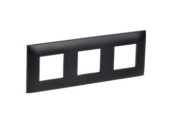 SKANDY Рамка 3-местная SK-F03Bl черный IEK SK-M32-K02