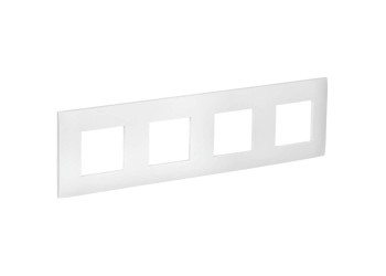 SKANDY Рамка 4-местная SK-F04W арктический белый IEK SK-M42-K01