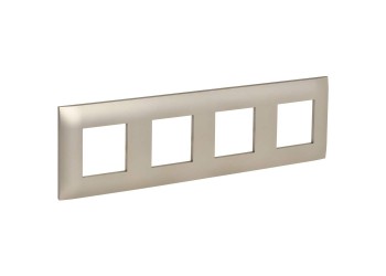 SKANDY Рамка 4-местная SK-F04Sh шампань IEK SK-M42-K37