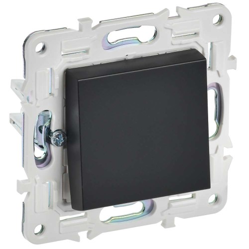 SKANDY Выключатель 1-клавишный проходной 10А SK-V02Bl черный IEK SK-V12-0-10-K02, купить в Минске по самой низкой цене