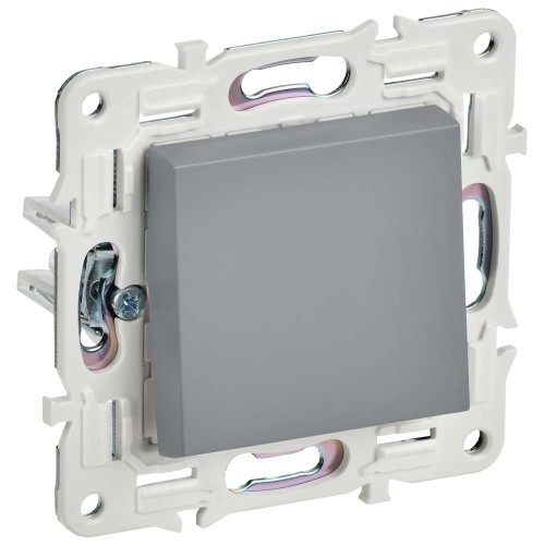 SKANDY Выключатель 1-клавишный проходной 10А SK-V02Gr серый IEK SK-V12-0-10-K03, купить в Минске по самой низкой цене