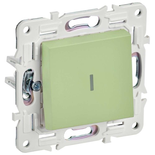 SKANDY Выключатель 1-клавишный проходной с индикацией 10А SK-V08G мятный IEK SK-V12-1-10-K06, купить в Минске по самой низкой цене