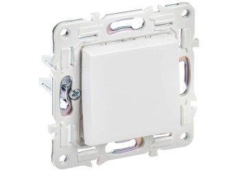 SKANDY Выключатель 1-клавишный кнопочный 10А SK-V14W арктический белый IEK SK-V17-0-10-K01