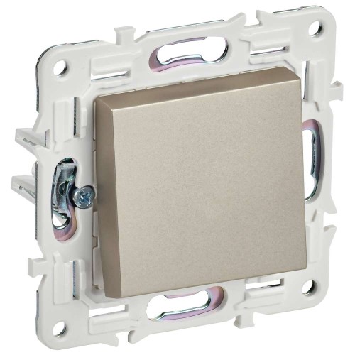 SKANDY Выключатель 1-клавишный кнопочный 10А SK-V14Sh шампань IEK SK-V17-0-10-K37, купить в Минске по самой низкой цене