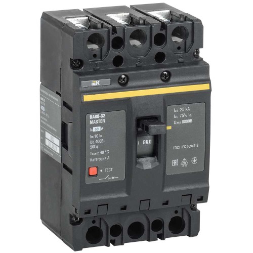 Выключатель автоматический ВА88-32 3Р 63А 25кА MASTER IEK SVA10-3-0063-02, купить в Минске по самой низкой цене