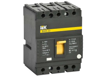 Выключатель автоматический ВА88-33 3Р 100А 35кА IEK SVA20-3-0100
