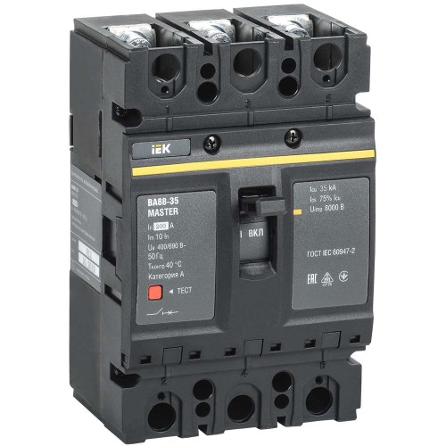 Выключатель автоматический ВА88-35 3Р 200А 35кА MASTER IEK SVA30-3-0200-02, купить в Минске по самой низкой цене