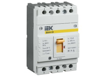Выключатель автоматический ВА44-33 3Р 25А 15кА IEK SVA4410-3-0025