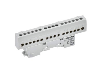 TEKFOR Шина L "фаза" изолированная на универсальном держателе 6х9-16-Ср IEK TF-NN10-16-KL-K03