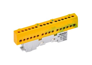 TEKFOR Шина PE "земля" изолированная на универсальном держателе 6х9-16-ЖЗ IEK TF-NN10-16-KL-K52