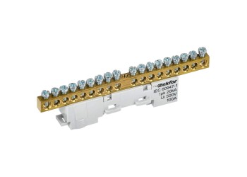 TEKFOR Шина L "фаза" неизолированная на универсальном держателе 6х9-18-Ср IEK TF-NN10-18-DL-K03