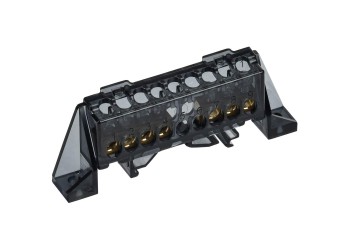 TEKFOR Шина N "ноль" в комбинированном DIN-изоляторе "Стойка" 6х9-(3+4)-Ч IEK TF-NN10-34-DP-K02