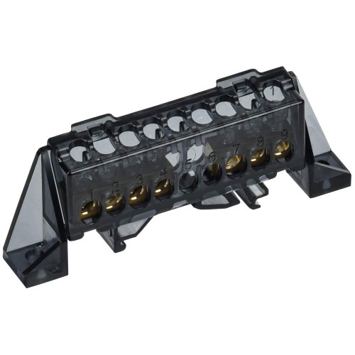 TEKFOR Шина N "ноль" в комбинированном DIN-изоляторе "Стойка" 6х9-(3+4)-Ч IEK TF-NN10-34-DP-K02, купить в Минске по самой низкой цене