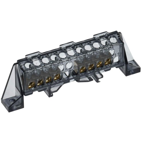 TEKFOR Шина N "ноль" в комбинированном DIN-изоляторе "Стойка" 6х9-(4+4)-Ч IEK TF-NN10-44-DP-K02, купить в Минске по самой низкой цене